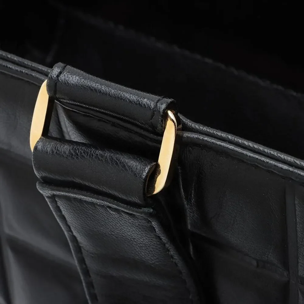 Chanel Vintage Lambskin Chocolate Bar Tote